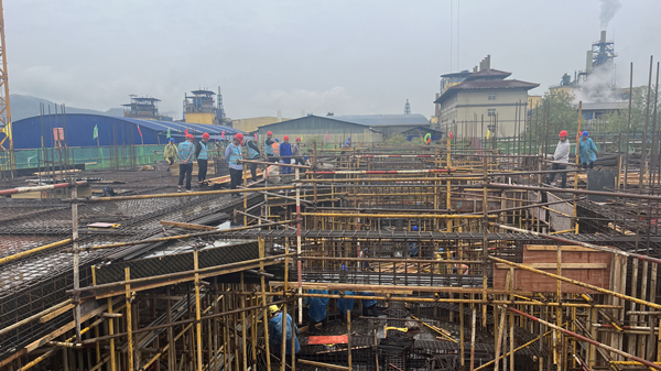 夯實基礎嚴格細心保安全 砥礪前行迎難而上保工期——陜西鋅業制液車間技術升級改造項目（二期）進入沖刺階段